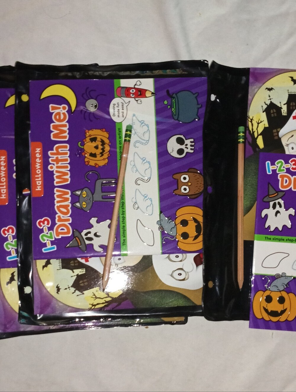 Kids Halloween Draw-With-Me Activity 5 Set